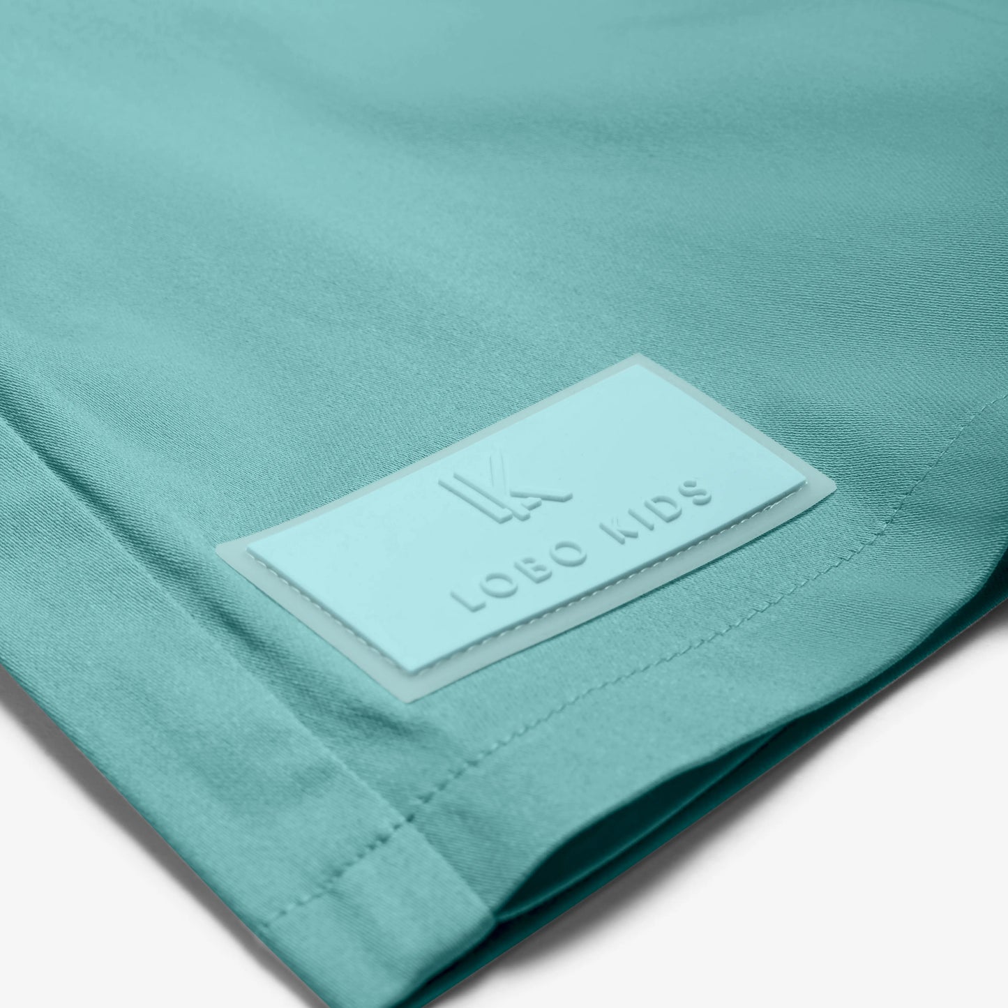 Cotton skort with box pleats and signature patch