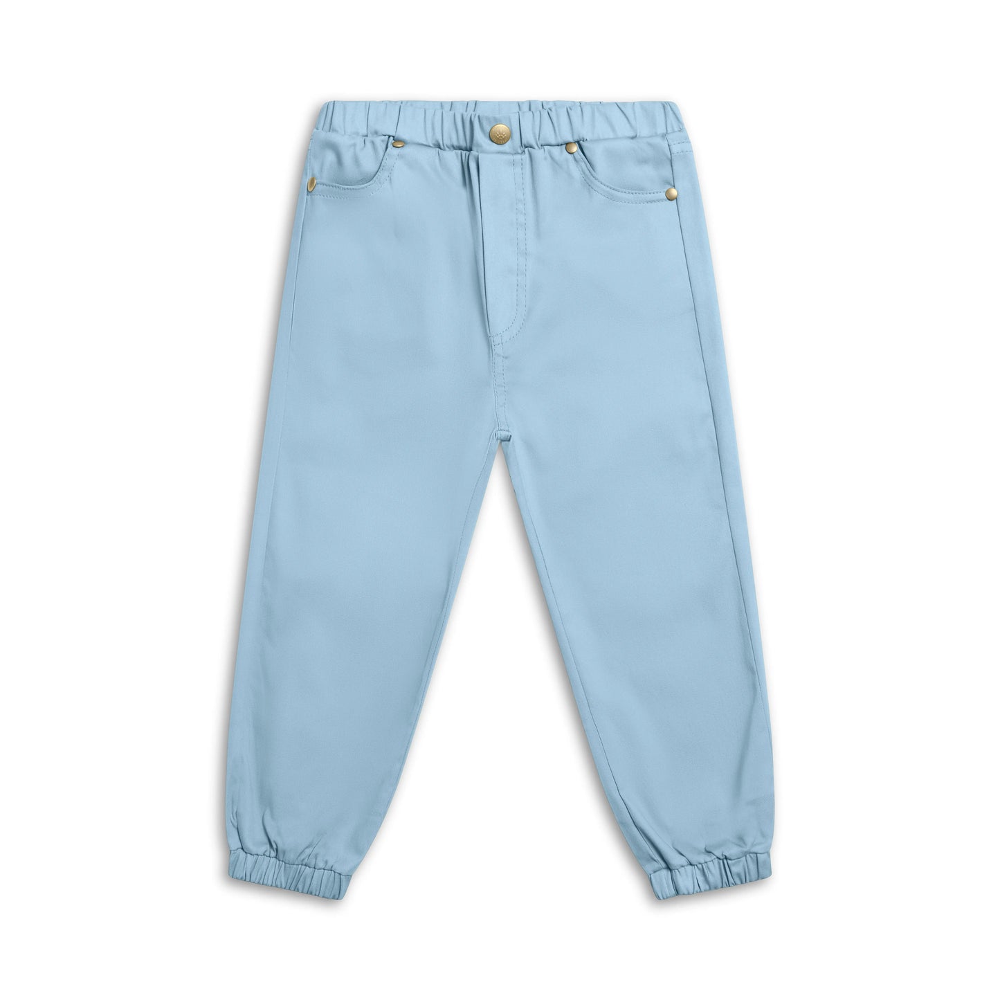 Children's cotton trousers with elastic waistband