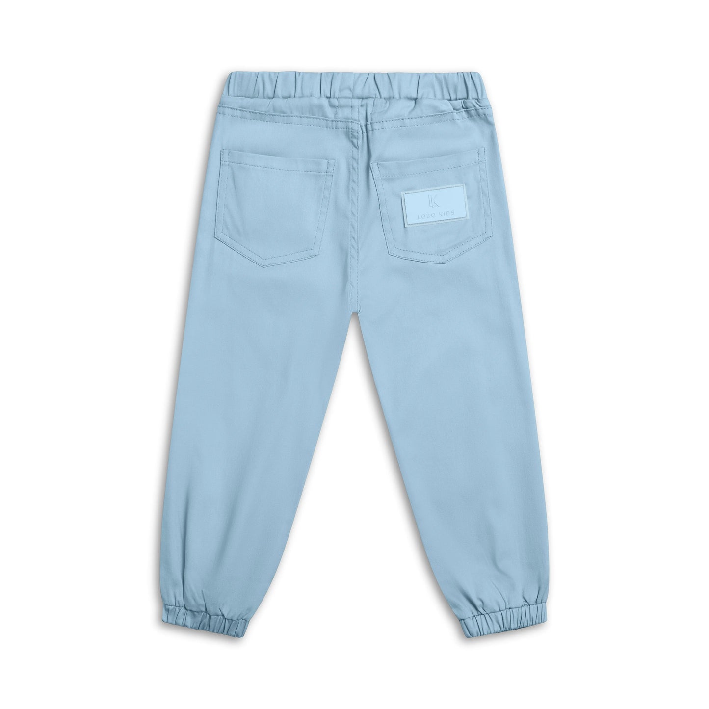 Children's cotton trousers with elastic waistband