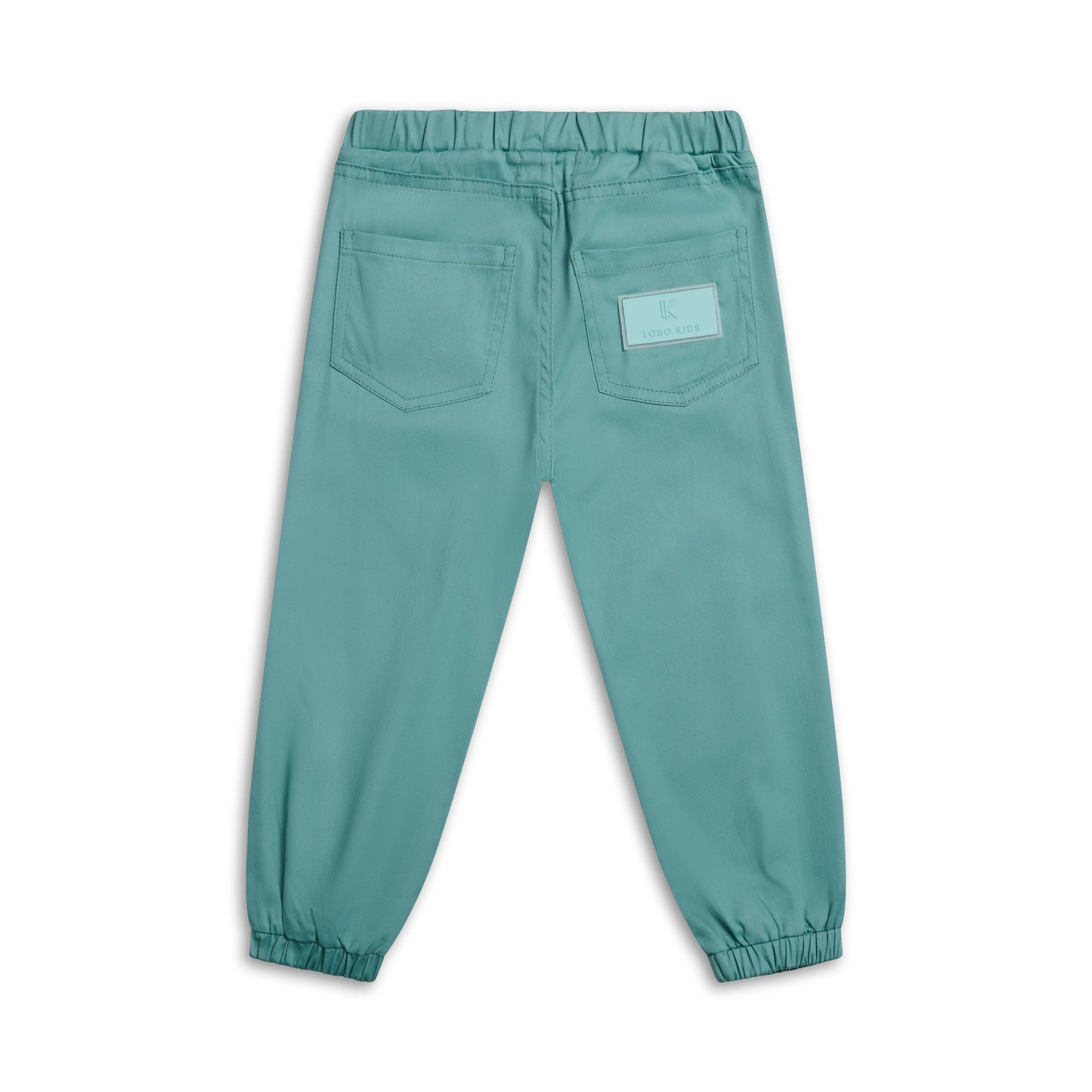 Children's cotton trousers with elastic waistband