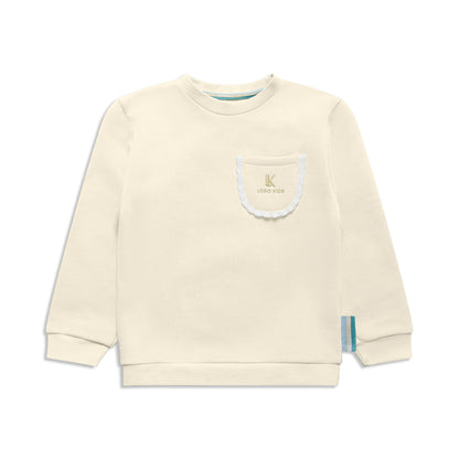 Mädchen Sweatshirt mit verzierter Brusttasche