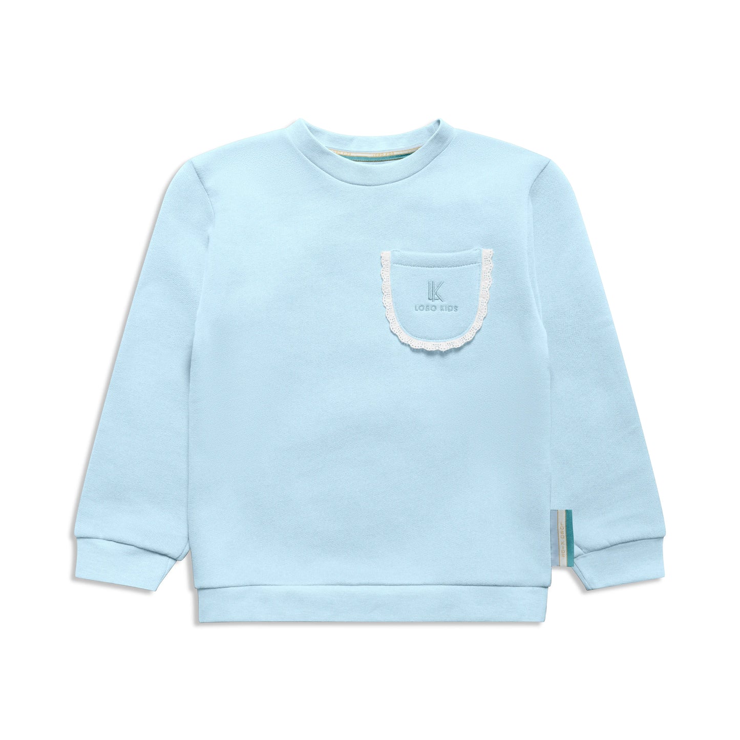 Mädchen Sweatshirt mit verzierter Brusttasche