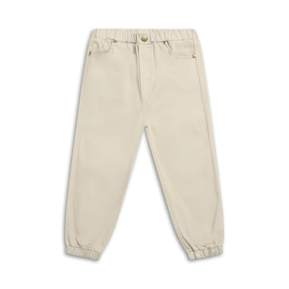 Children's cotton trousers with elastic waistband