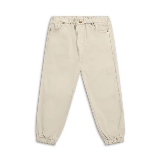 Children's cotton trousers with elastic waistband