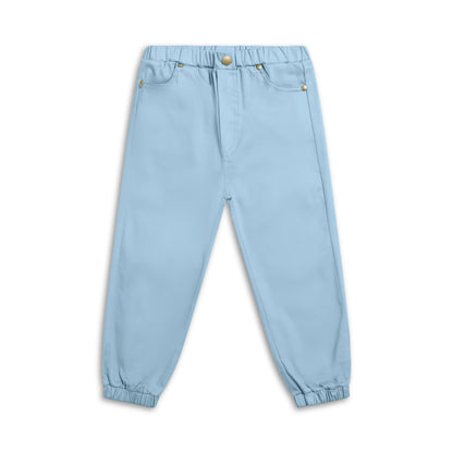 Children's cotton trousers with elastic waistband