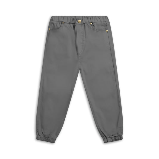 Children's cotton trousers with elastic waistband