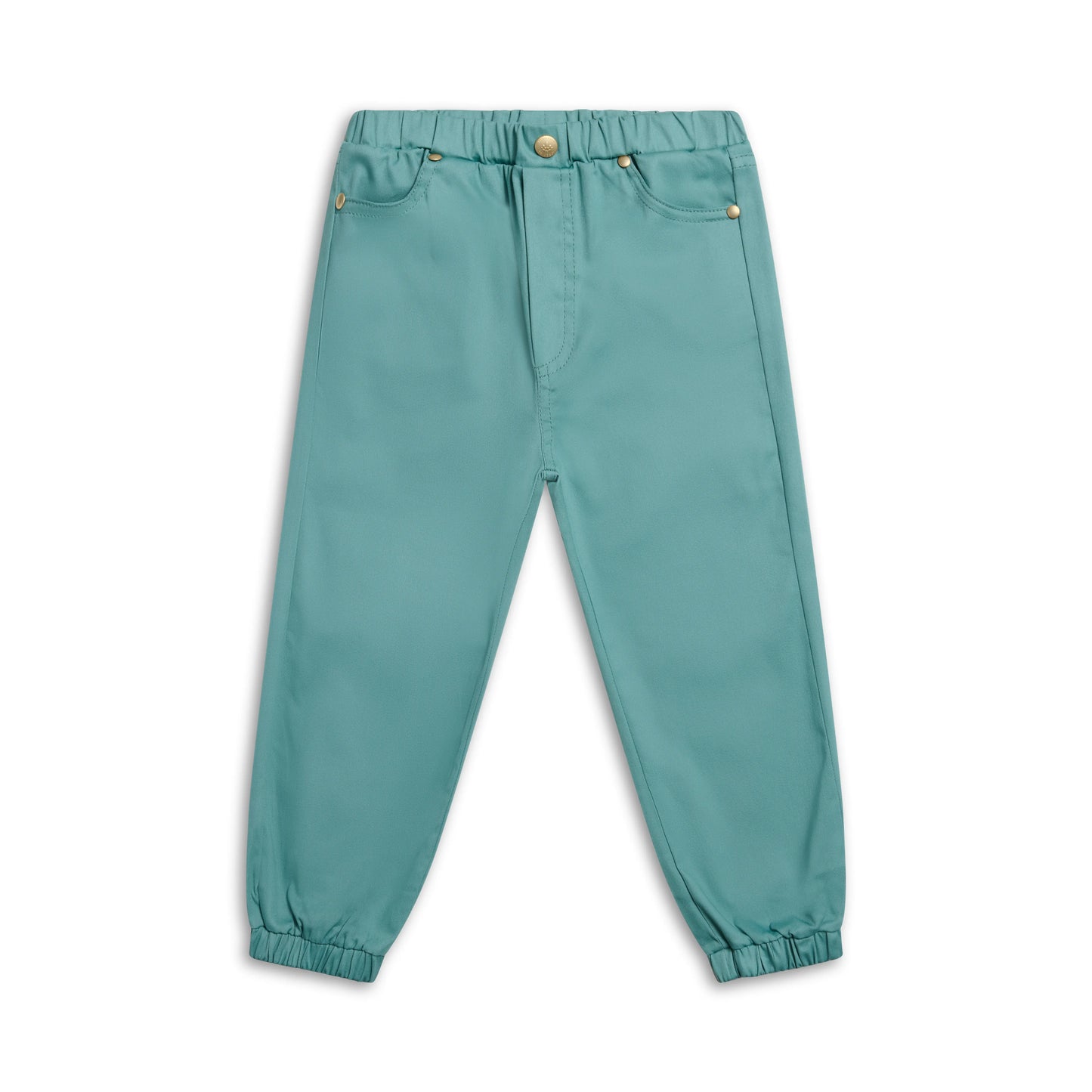 Children's cotton trousers with elastic waistband