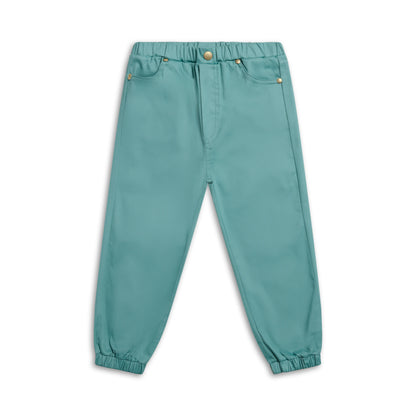 Children's cotton trousers with elastic waistband