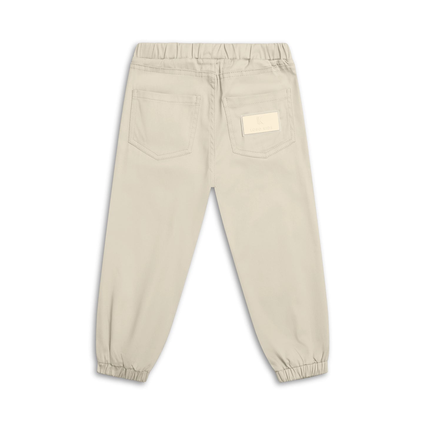 Children's cotton trousers with elastic waistband